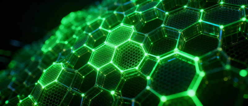 绿色蜂窝结构图片