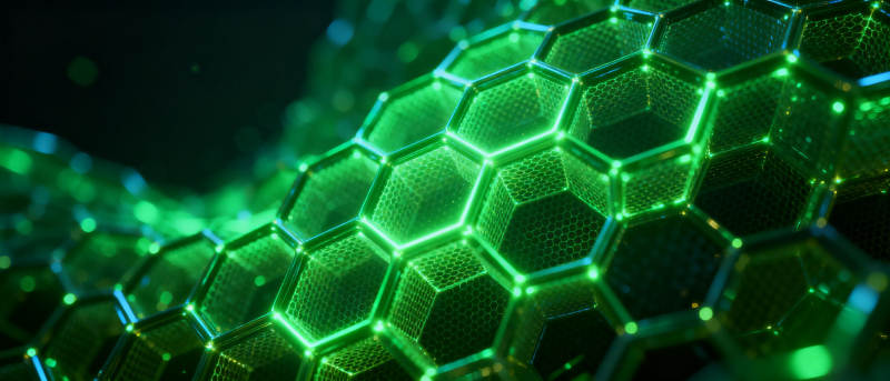 绿色蜂窝结构图片