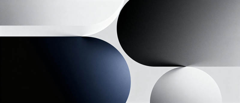 黑白几何抽象艺术图片