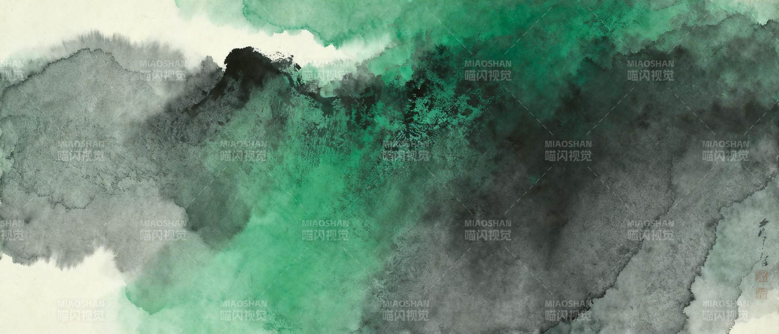 墨染青山图图片