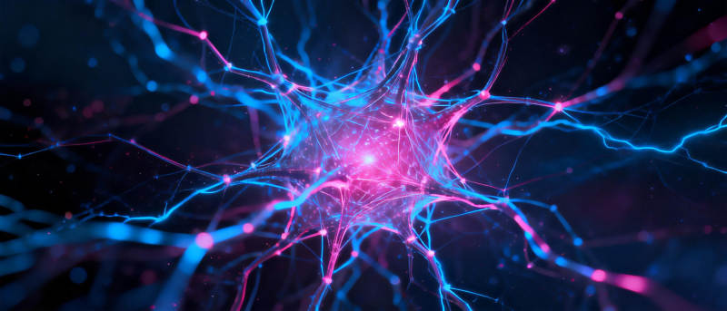 神经元网络光芒图片