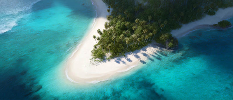 热带海岛风光图片