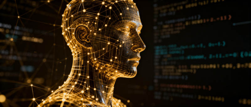 智能未来 代码编织人形图片