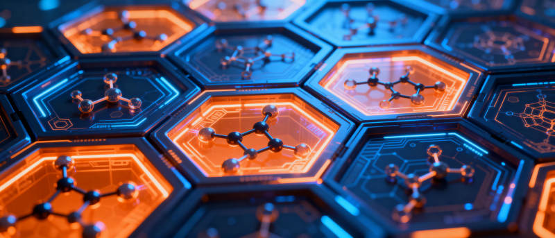 科技蜂巢分子结构图片