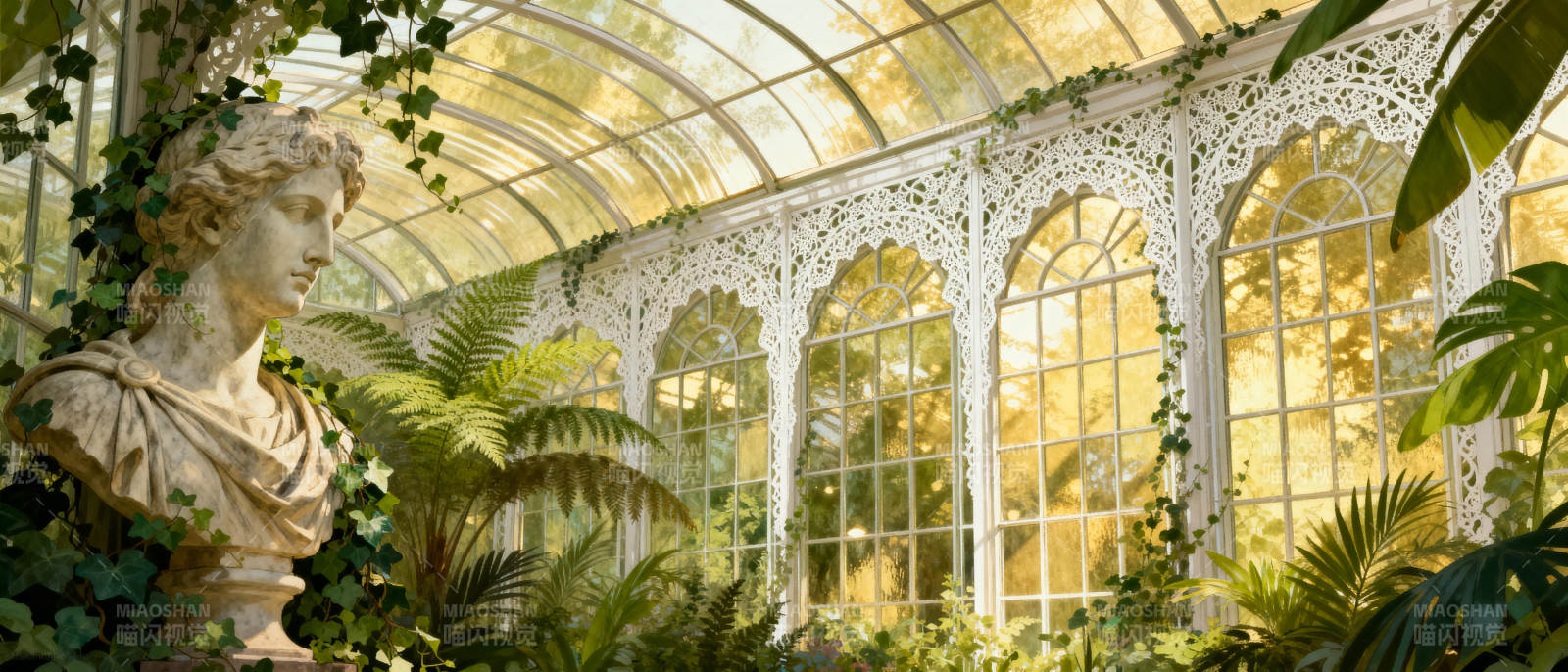 温室花园静谧景图片