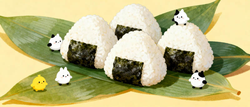 可爱饭团小动物图片