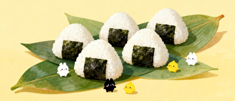 可爱饭团小动物图片