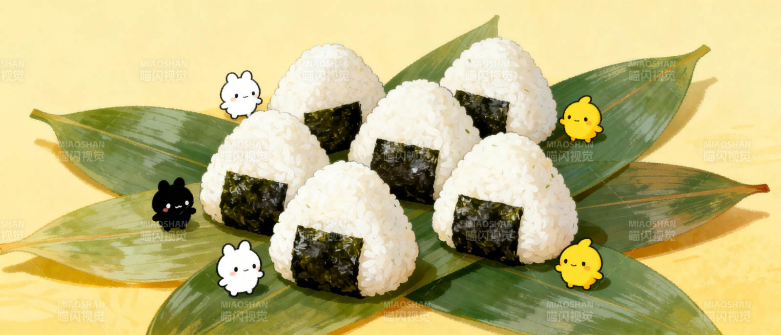 饭团与小萌物图片