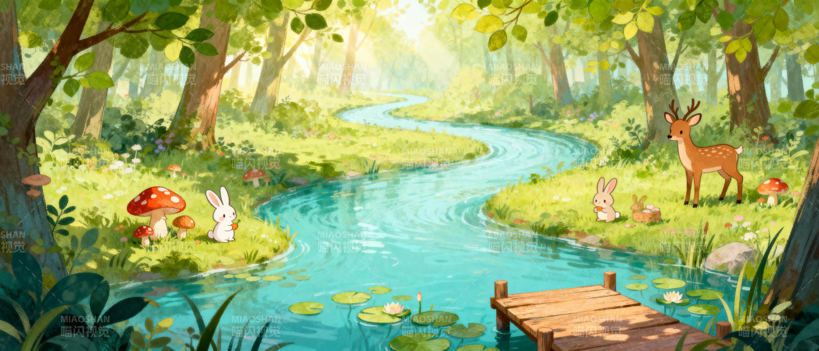 森林溪流奇遇图片