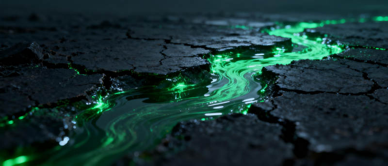 绿光裂痕图片