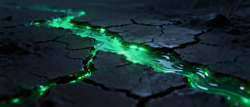 绿光裂痕图片