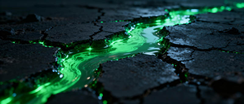 绿光裂痕图片