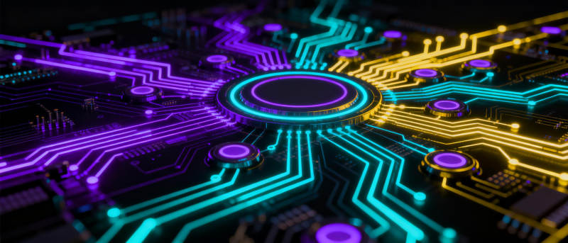 炫彩电路科技感图片