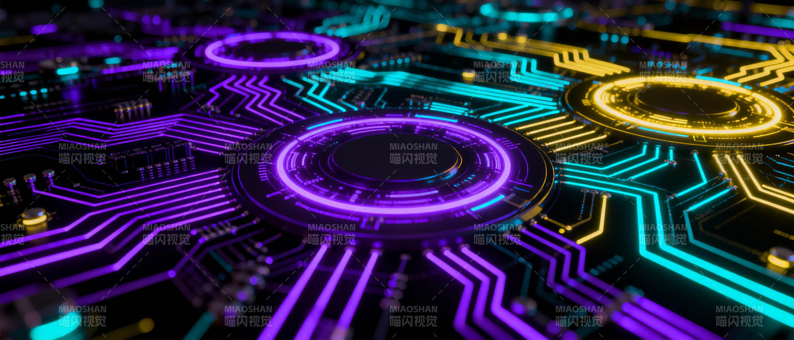 霓虹电路奇观图片