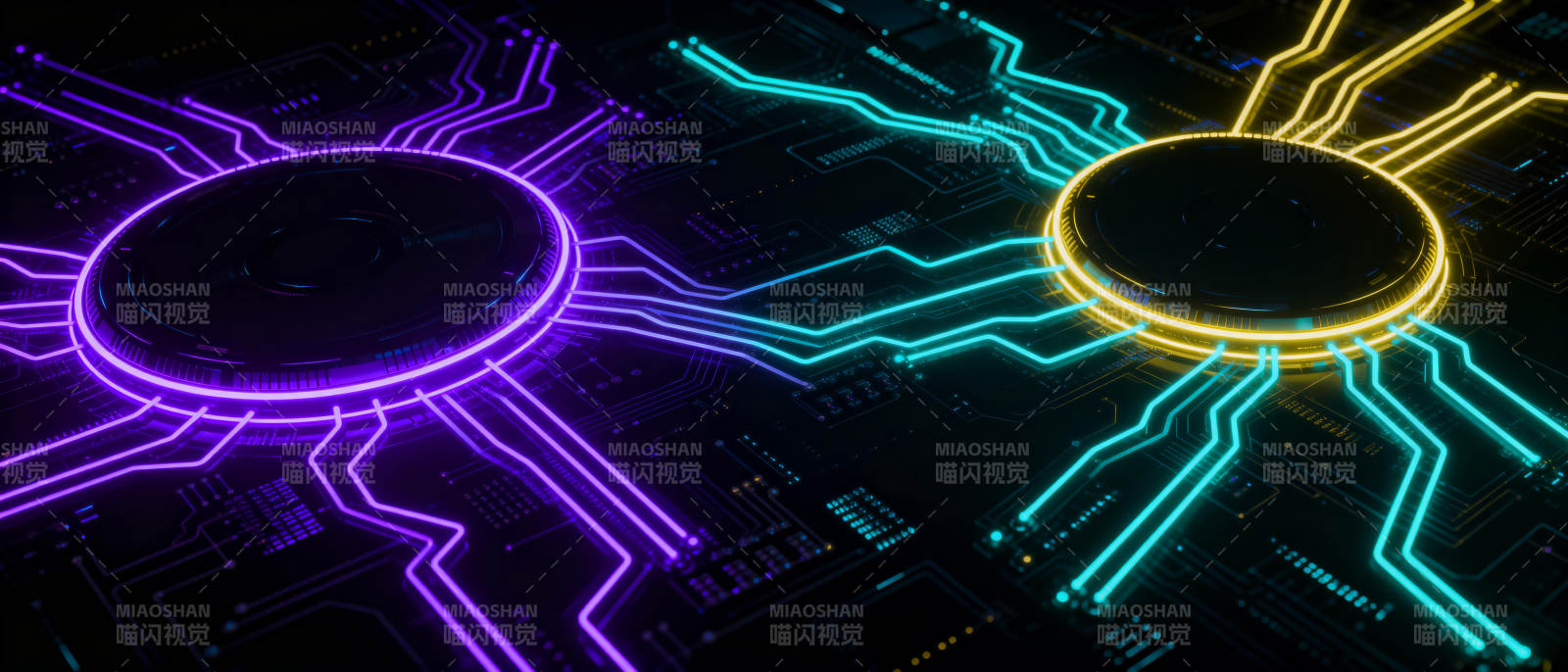 霓虹电路双核图片
