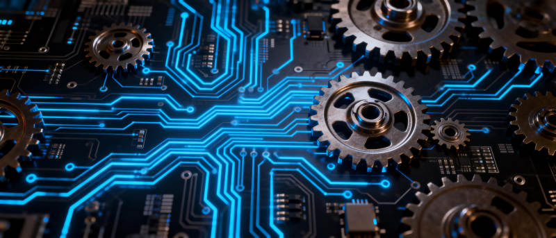 科技齿轮电路图图片