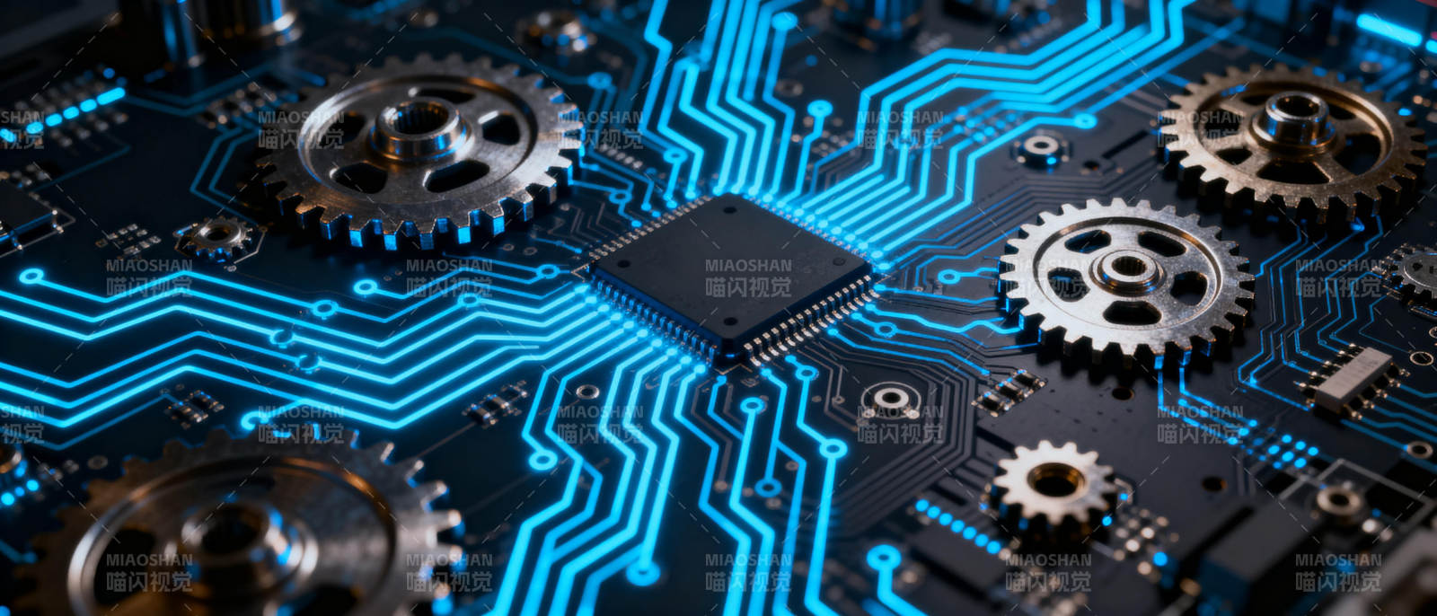 科技齿轮电路图片