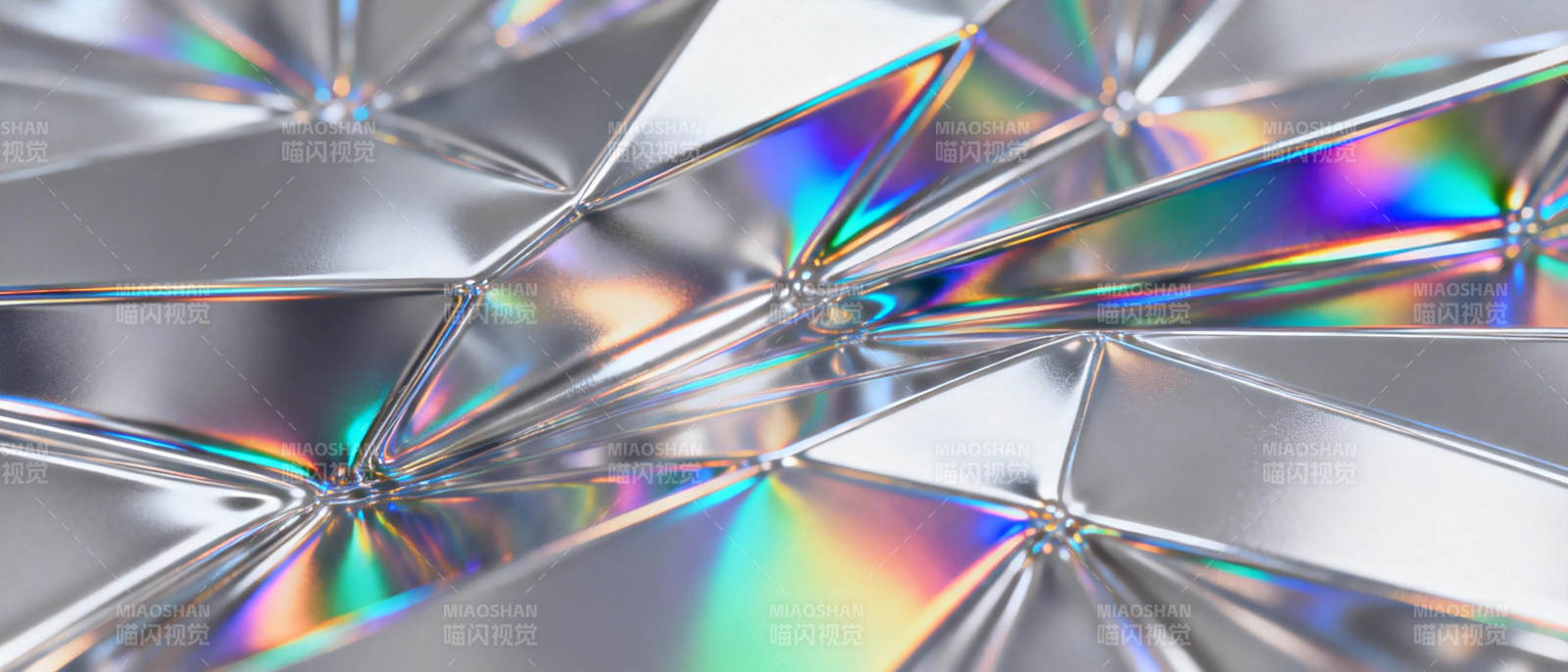 炫彩几何晶格图片