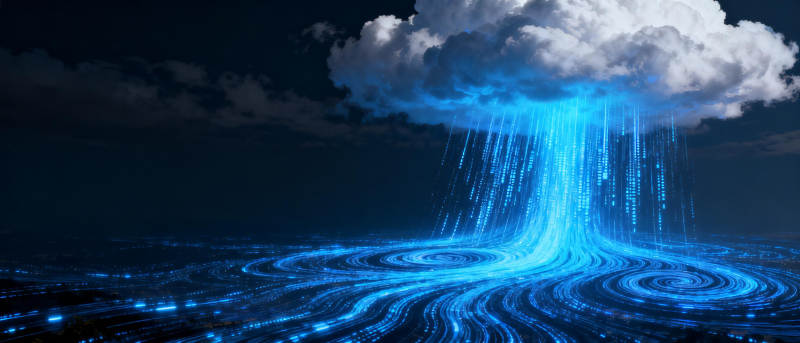 蓝光云雨奇景图片