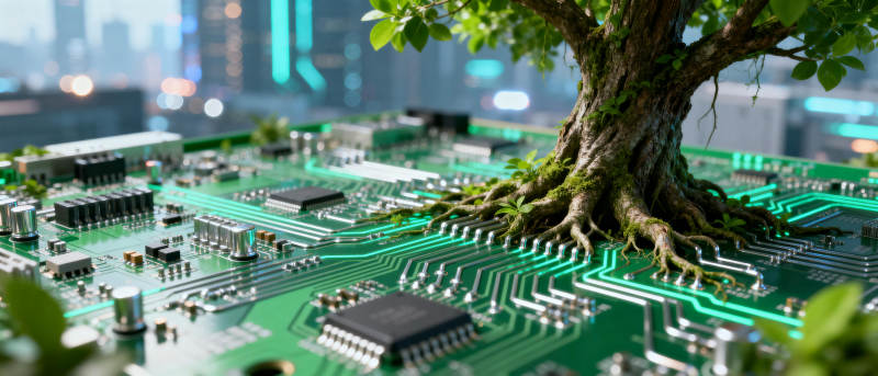 科技与自然共生图片