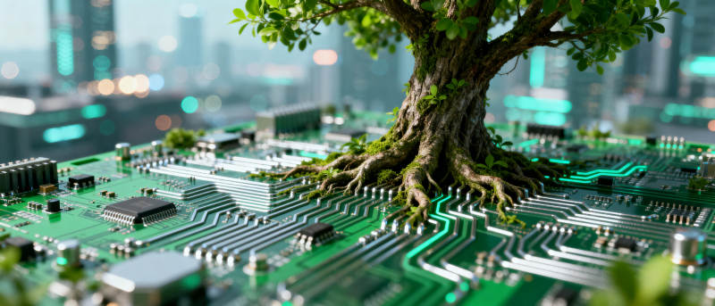 科技与自然共生图片