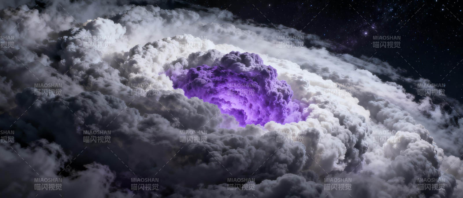 紫光云海漩涡图片