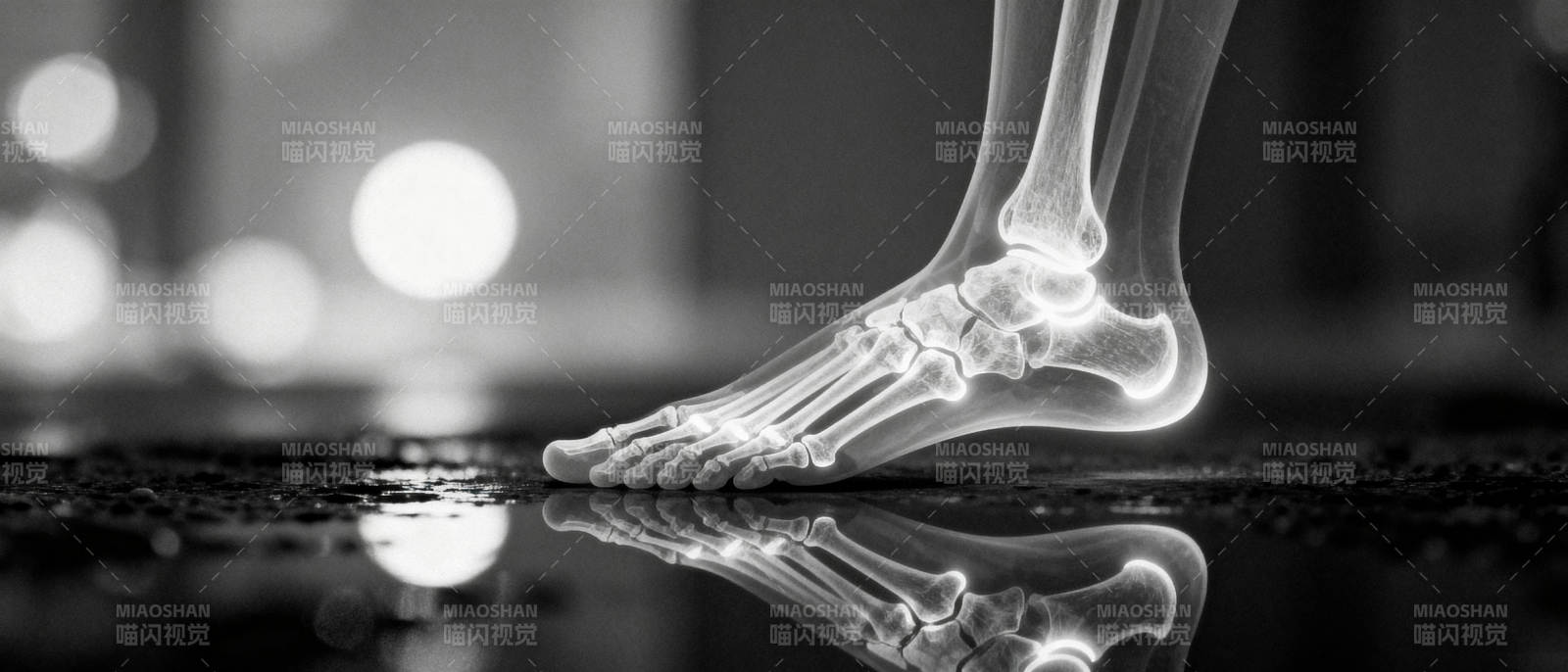 足骨透视图图片