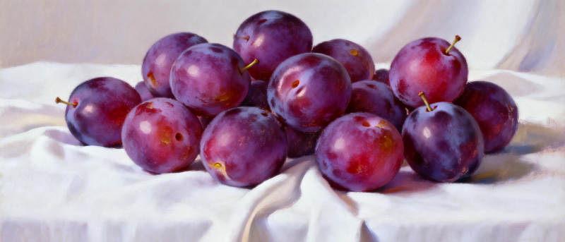 紫葡萄静物图片