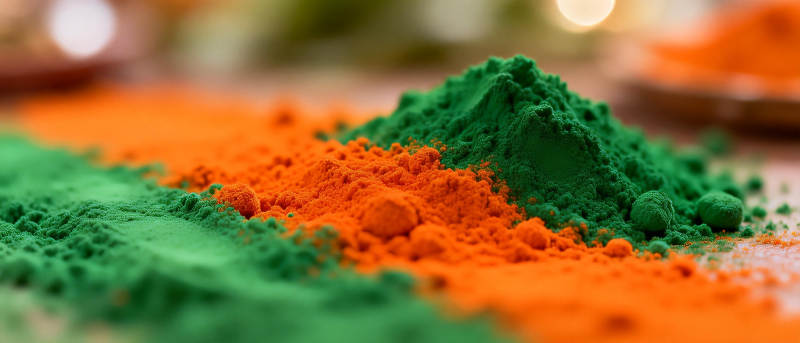 彩粉堆叠 色彩斑斓图片