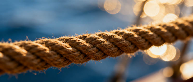 绳索与海光图片