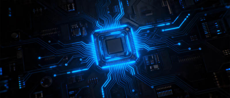 科技芯片电路图图片
