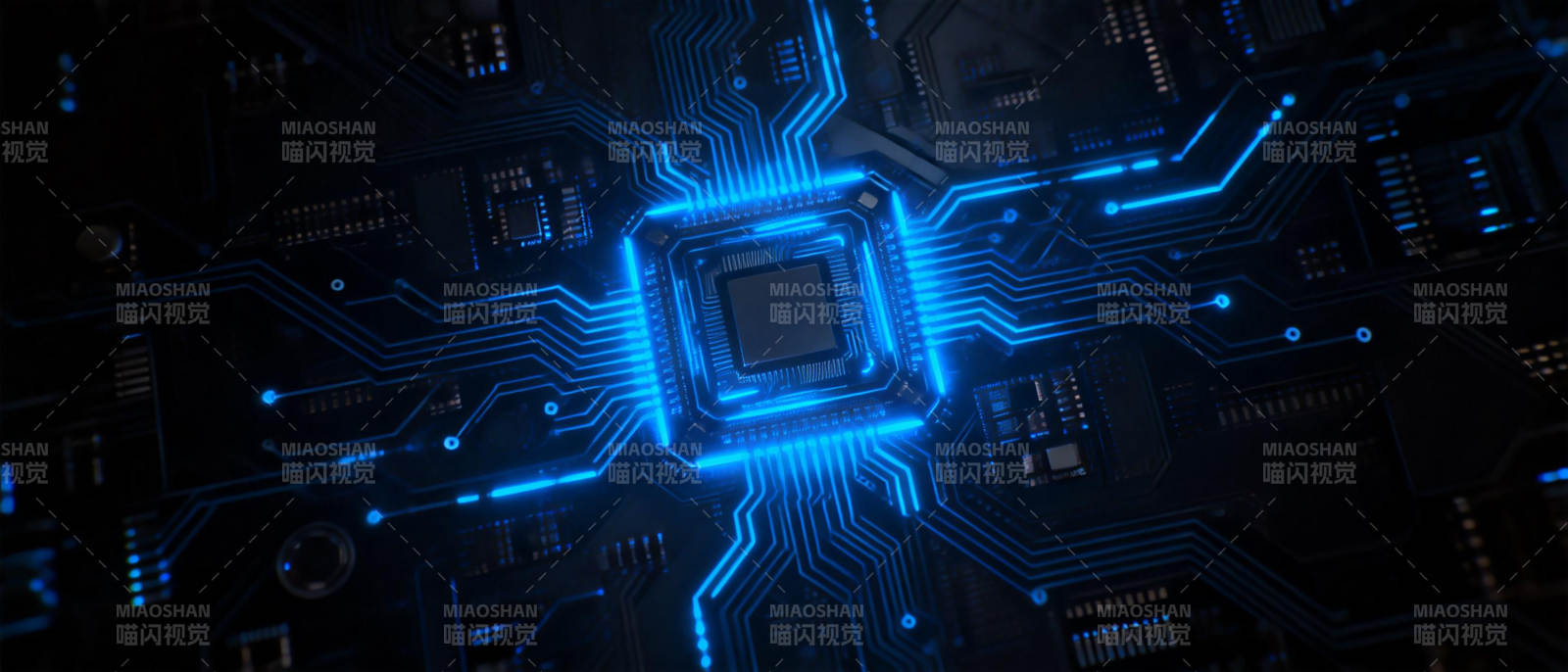 科技芯片电路图图片