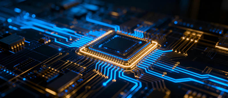 芯片电路光效图图片