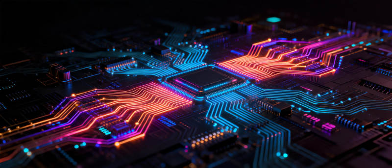 霓虹电路未来科技图片