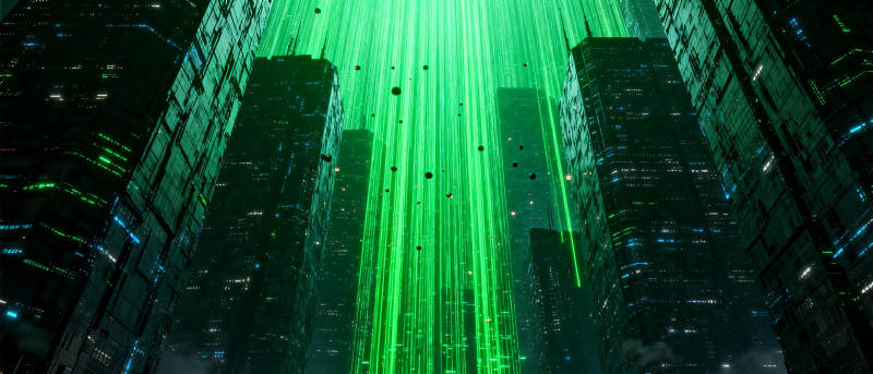 霓虹都市夜景图片