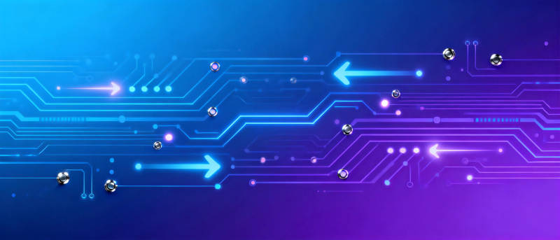 科技电路光效背景图片