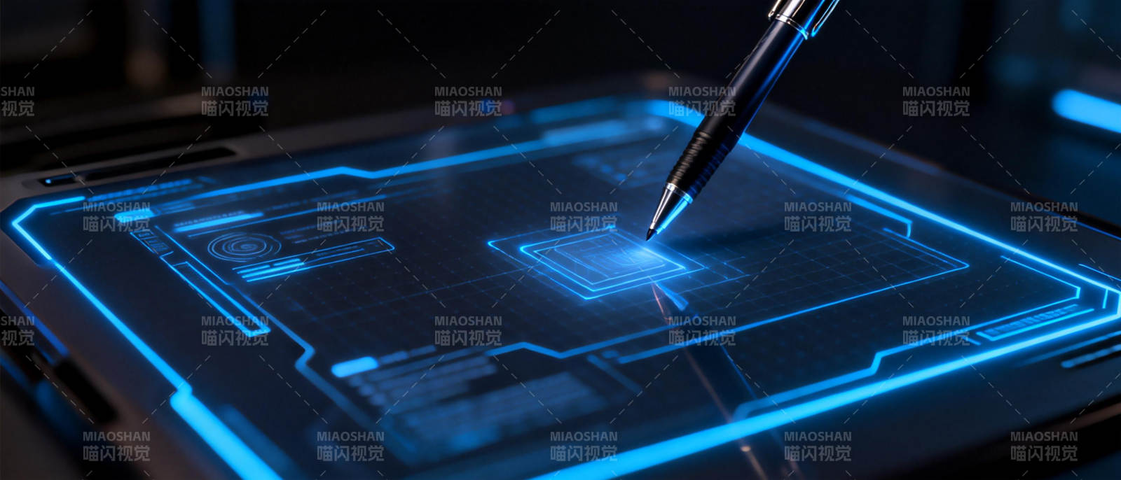 未来科技触控屏图片