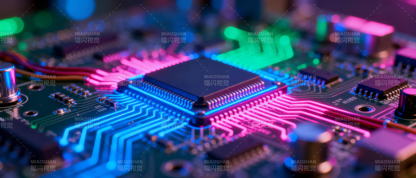 炫彩芯片电路图图片