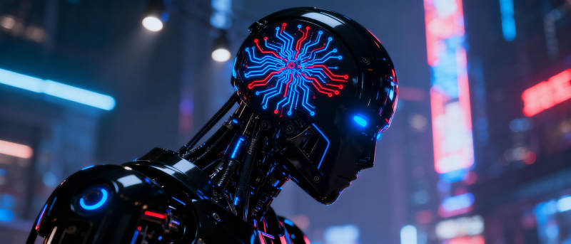 赛博朋克机器人图片