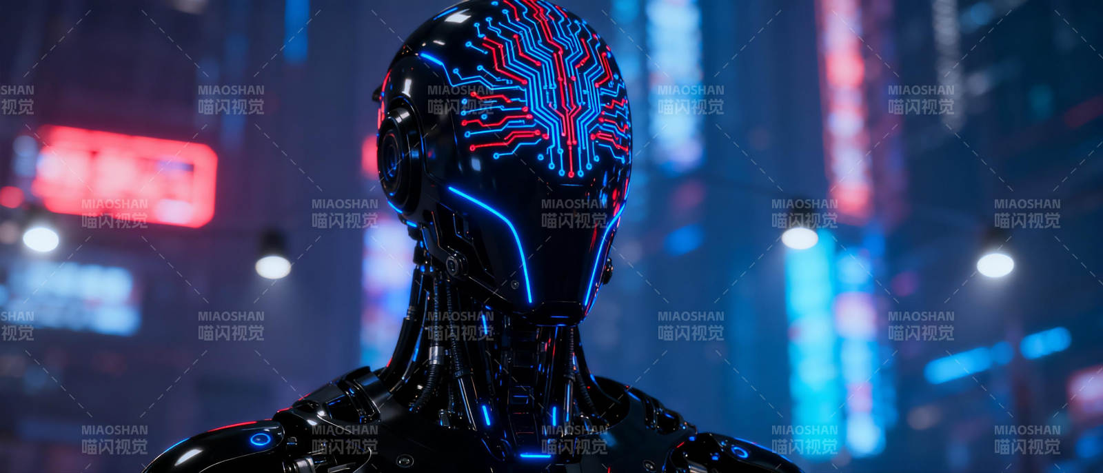 赛博朋克未来人形图片