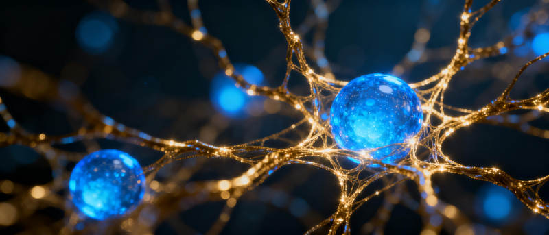 神经元网络光芒图片