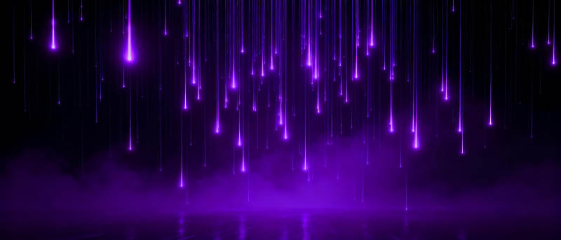 紫光雨幕图片