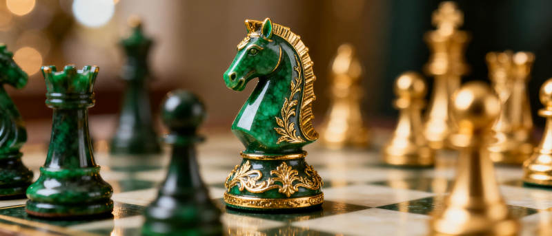 棋局对弈 绿金对决图片