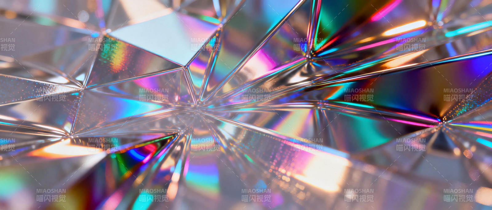 晶莹炫彩几何图片