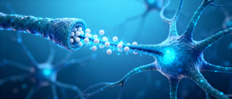 神经元传递信号图片