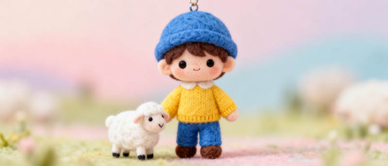 小羊与牧童图片