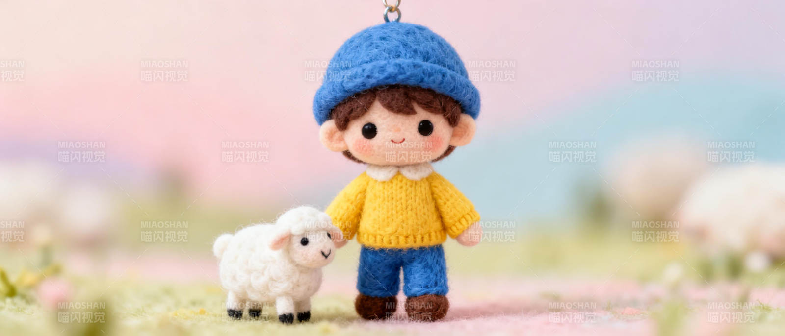 小羊与牧童图片