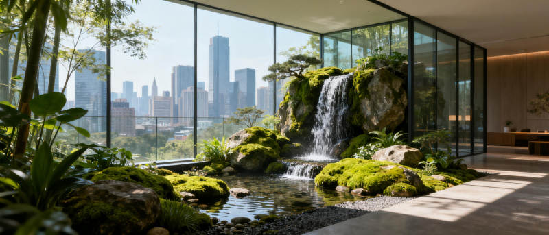 都市绿洲 自然与现代交融图片