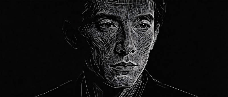 线描肖像艺术图片