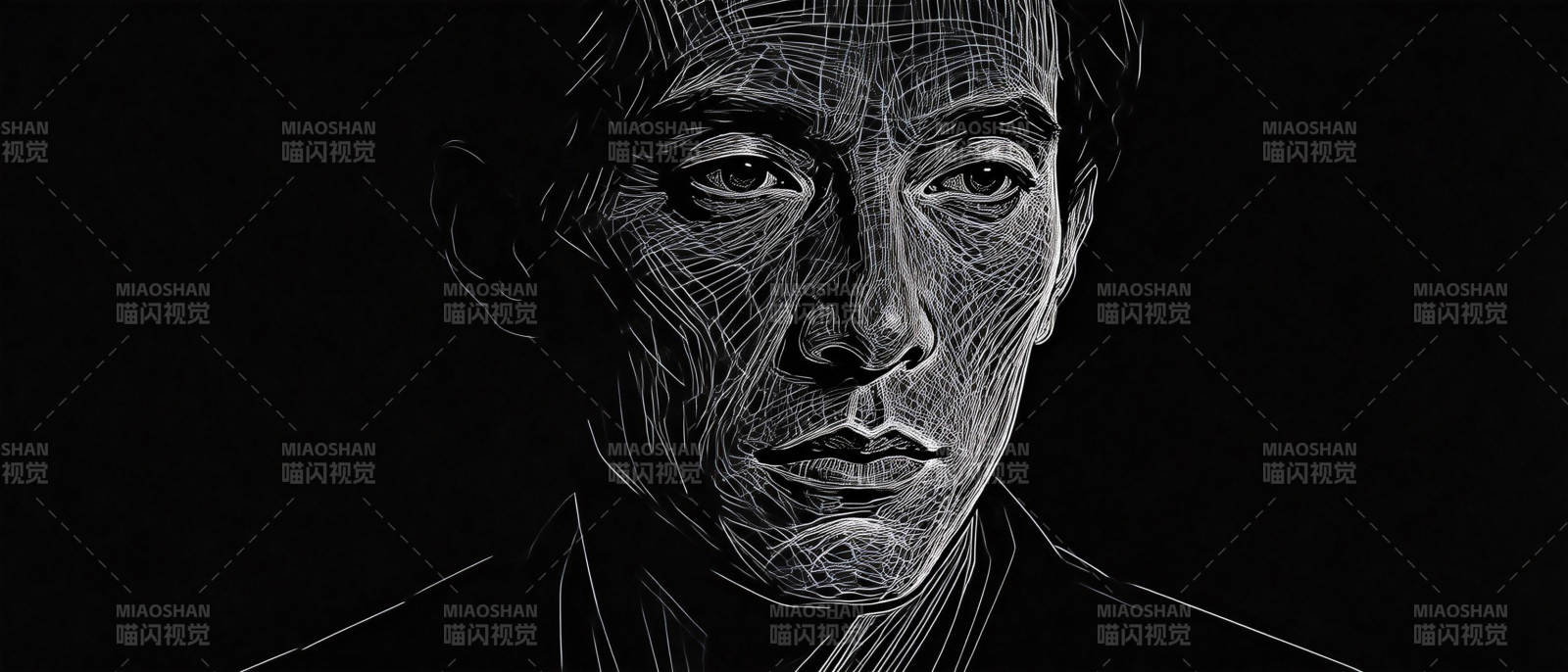 线描肖像艺术图片